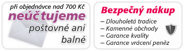 Ne��tujeme po�tovn� ani baln� + m��ete vyu��t slevy na karty Teta klubu